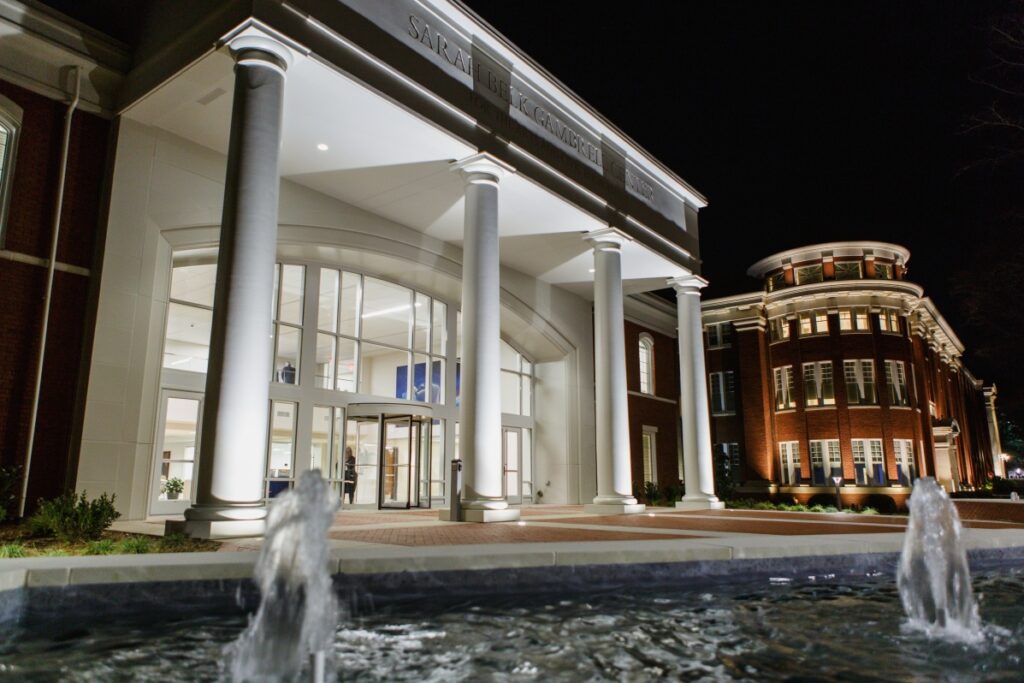 Gambrell Center at Night